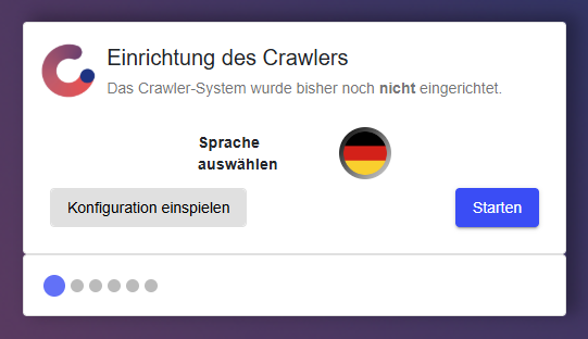 Setup wizard — apply configuration option