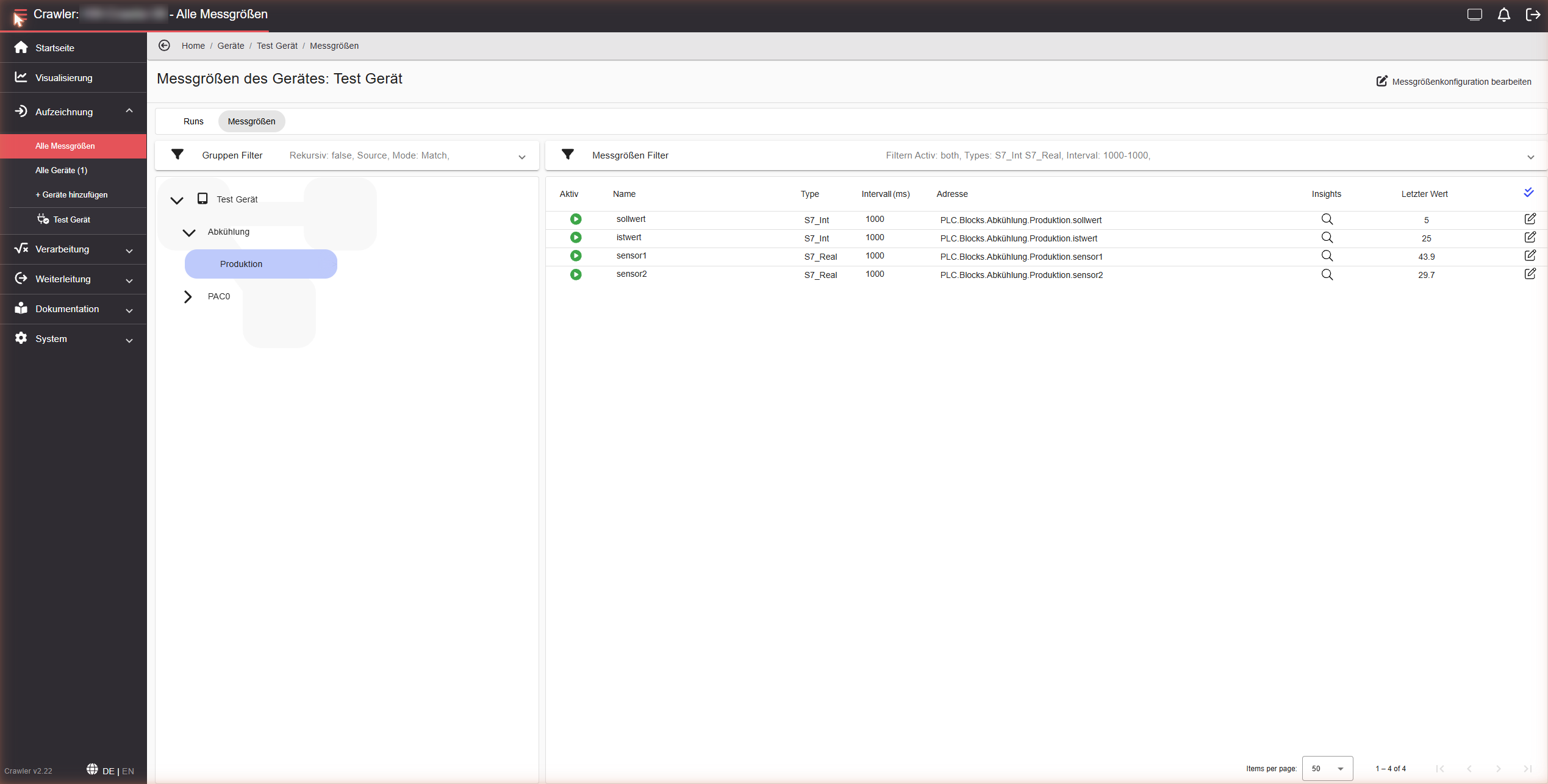Edge Data Logging