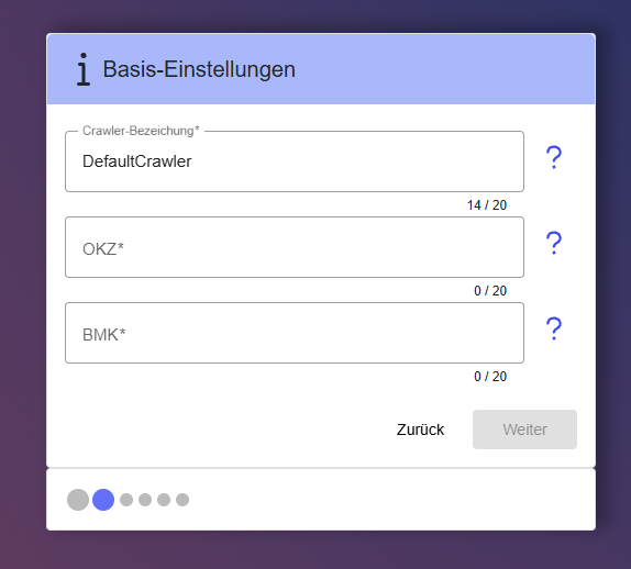 Name and location settings