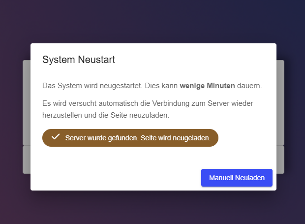 System restart