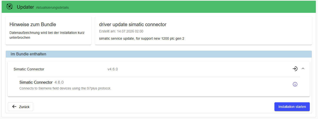 Update details with component entry expanded